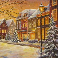 Зимняя улочка