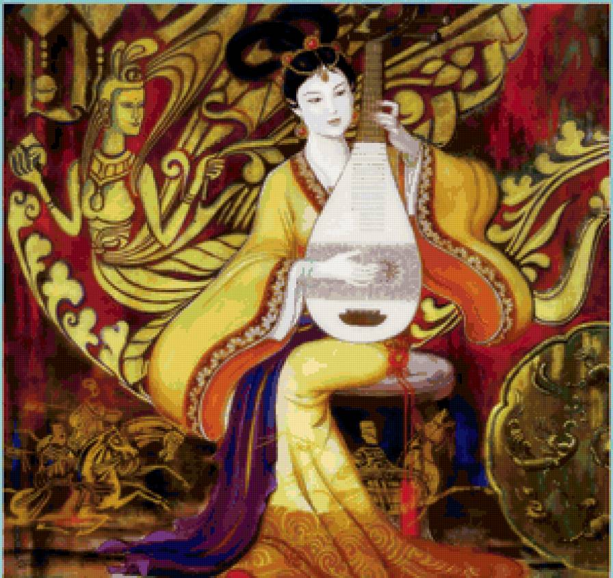 Восточная женщина - девушка, женщина, люди, восток, японка, азия - предпросмотр