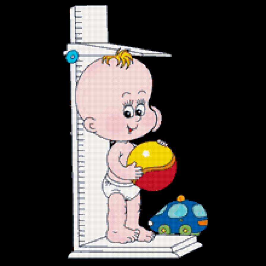 Малыш на весах - детская, детям, малыш, игрушки - предпросмотр