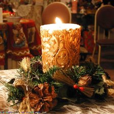 Схема вышивки «Новогодняя свечка»