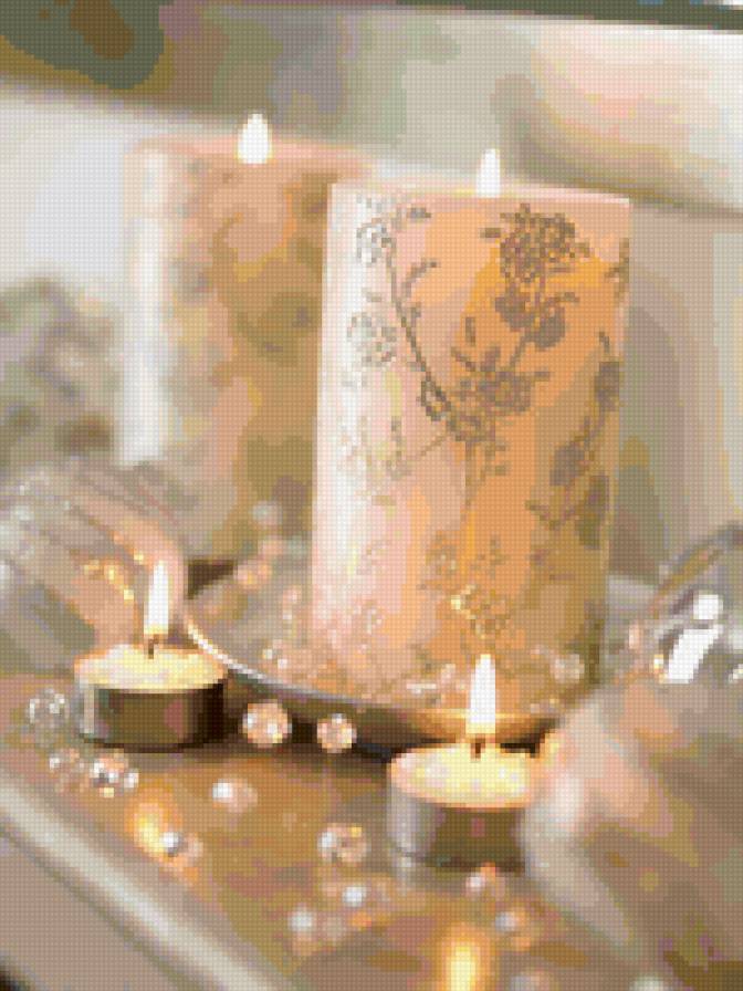 Новогодняя свечка - новый год, красота, свечи - предпросмотр