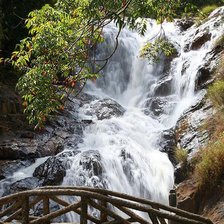 Схема вышивки «Мостик через водопад»