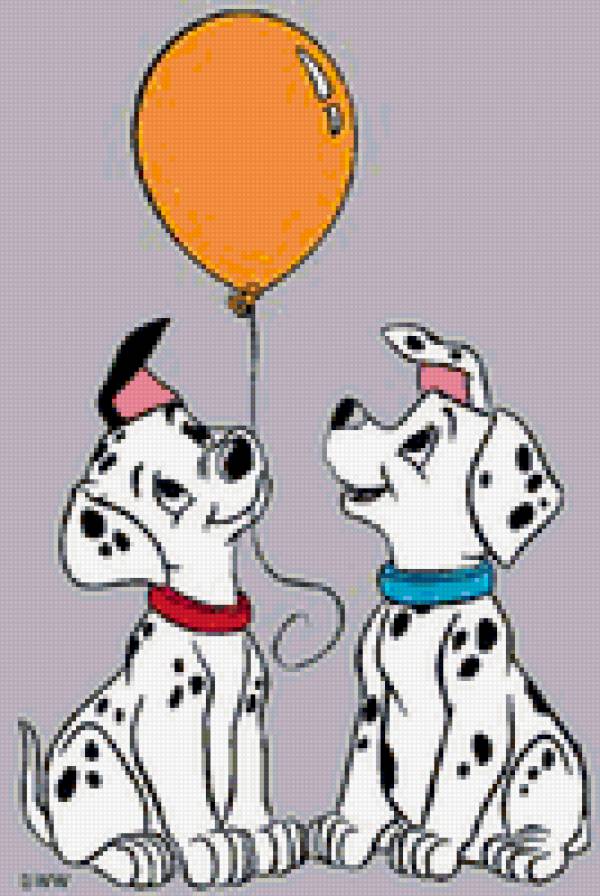 101 долматинец - собачки пара шарик - предпросмотр