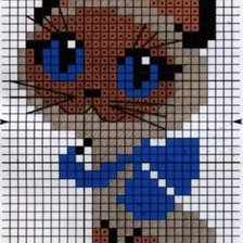 Схема вышивки «котенок гаф»