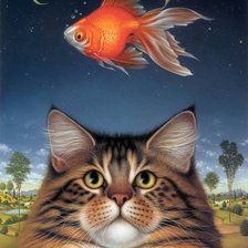 Схема вышивки «мечты кошачьи»