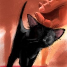 Схема вышивки «котенок   нежность»