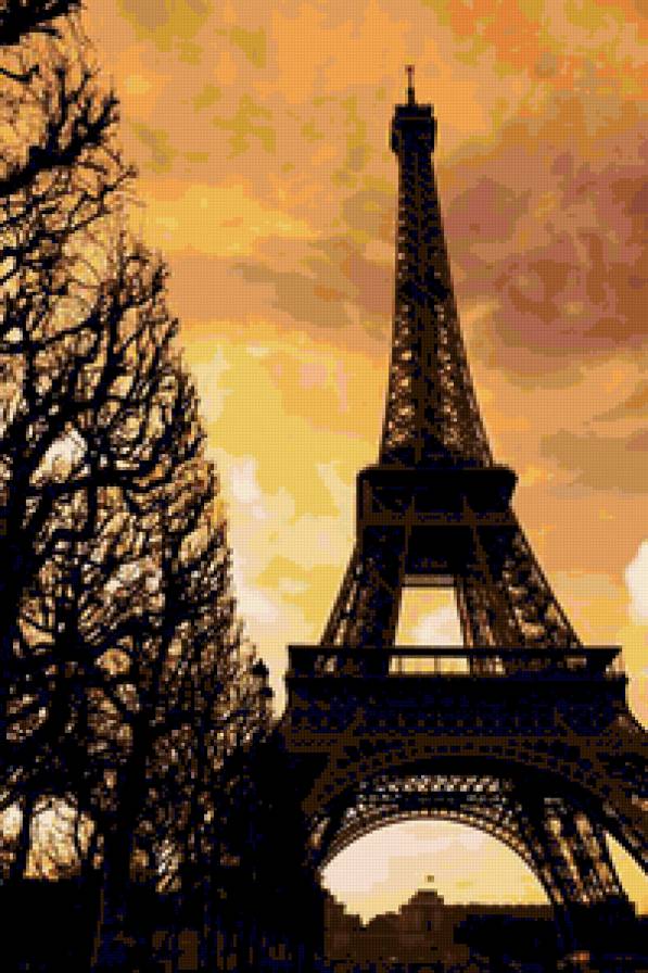 Серия "Париж" Эйфелева башня - эйфелева башня, париж, франция - предпросмотр