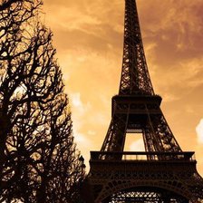 Схема вышивки «Серия "Париж" Эйфелева башня»