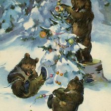 мишки в лесу