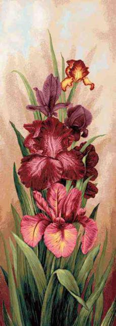 Ирисы - цветы, картина, букет - оригинал