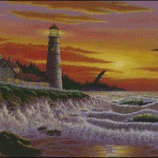 Схема вышивки «Маяк»