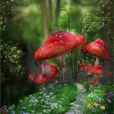 Схема вышивки «mushroom»