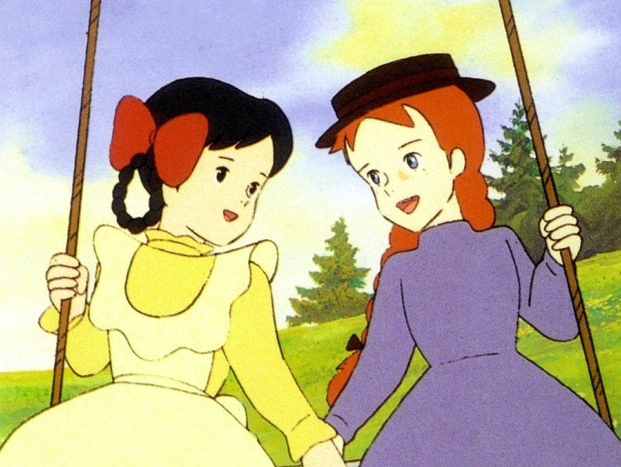 Аня и Диана - рыжая, мультфильм, девочки - оригинал