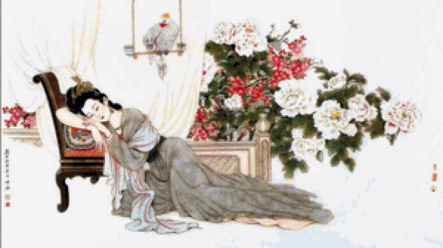 Сон - девушка, азия - предпросмотр