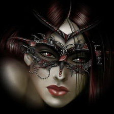 Схема вышивки «маска тьмы»