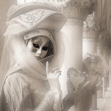 Схема вышивки «маска тишины»