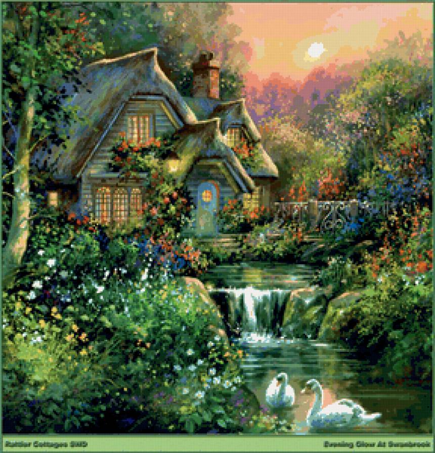 Сказочные домики - домики, живопись - предпросмотр