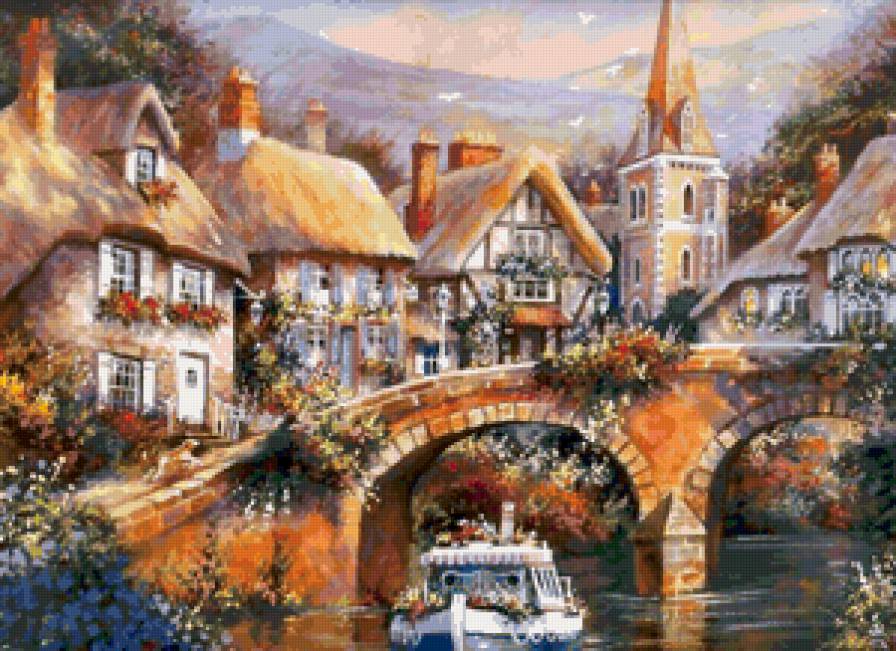 Сказочные домики - живопись, домики - предпросмотр