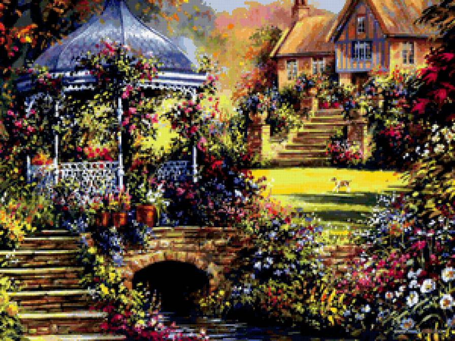 Сказочные домики - живопись, домики - предпросмотр