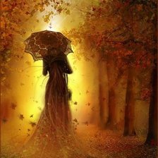 Схема вышивки «Леди Осень»