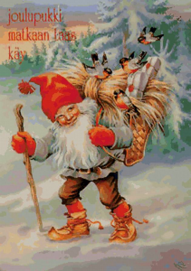 Старые открытки - гном - предпросмотр