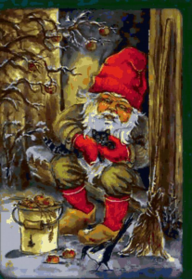 Старые открытки - гном - предпросмотр