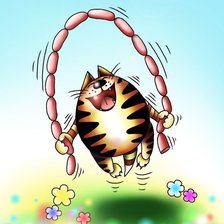 Схема вышивки «кот»