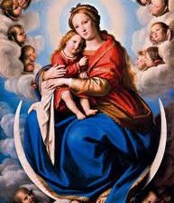 Схема вышивки «мадонна с младенцем»