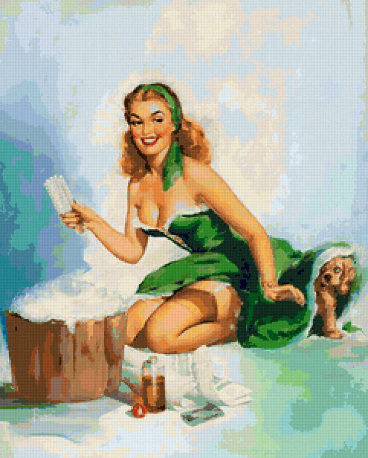 Серия "В американском стиле" - собаки, животные, девушка - предпросмотр