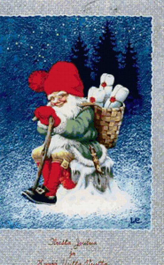 Старые открытки - гном - предпросмотр