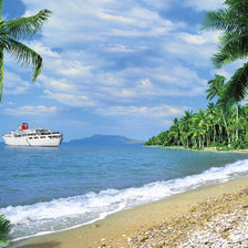 Схема вышивки «На Лазурном берегу»