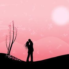 Схема вышивки «Поцелуй»