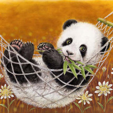 Схема вышивки «Панда»