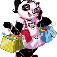 Схема вышивки «Панда»