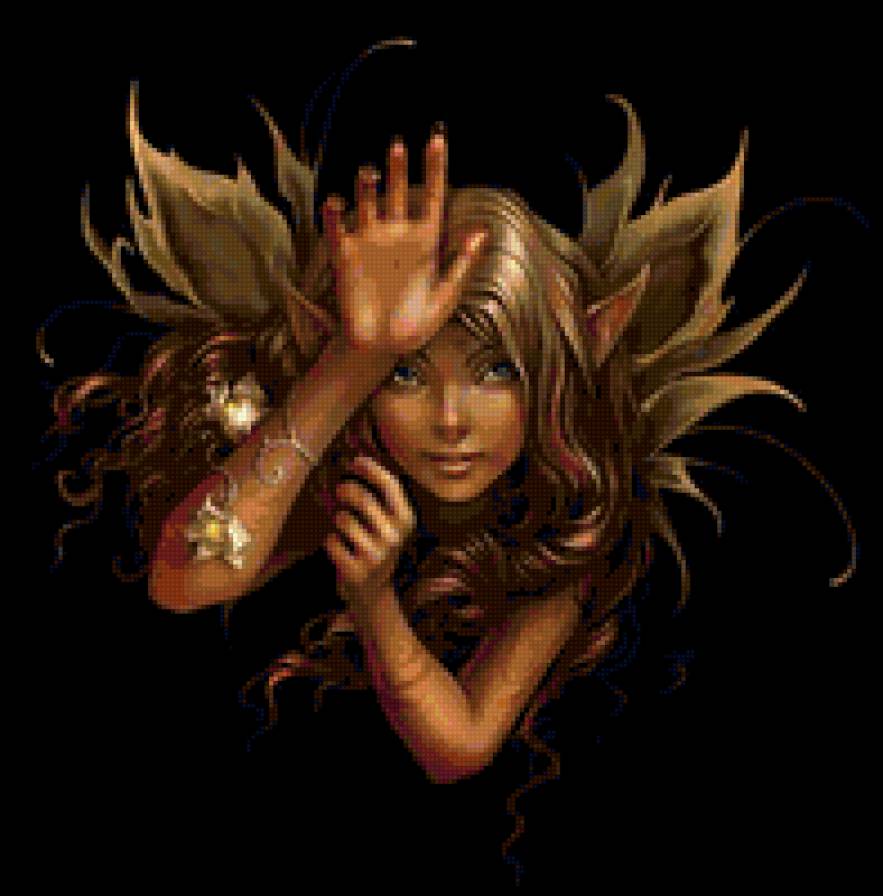 девушка эльф - эльф - предпросмотр