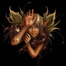 Схема вышивки «девушка эльф»