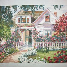 Схема вышивки «Домик»