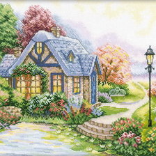 Схема вышивки «Домик»