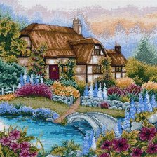 Схема вышивки «Домик»