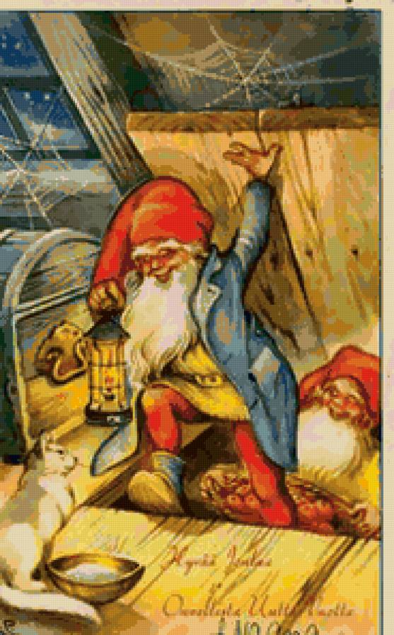 Старые открытки - гномы - предпросмотр