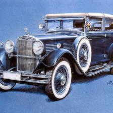 Схема вышивки «Серия "Ретро автомобили" 1»