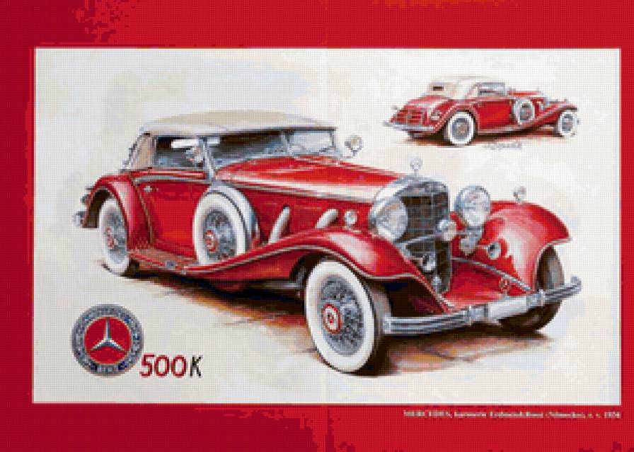 Серия "Ретро автомобили" 4 - машины, автомобили - предпросмотр