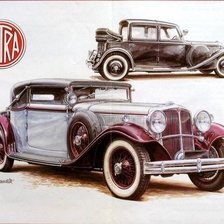 Схема вышивки «Серия "Ретро автомобили" 5»