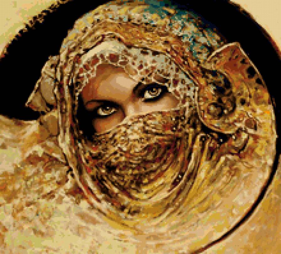 Красавица - девушка, глаза, разное, восток - предпросмотр