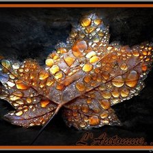 Схема вышивки «golden leave»