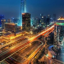 ночной мегаполис