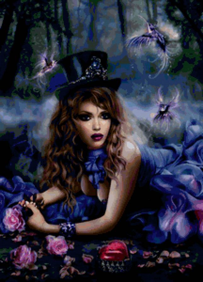 Загадка женской красоты - красота женщины, девушка, портрет, картина - предпросмотр