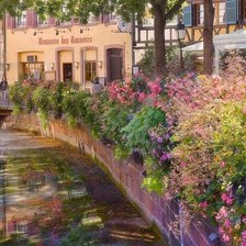 Схема вышивки «Садовая улица»