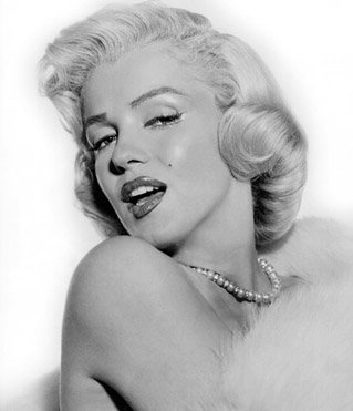 Мэрилин Монро - женщина, черно-белая картина, актриса, красота - оригинал