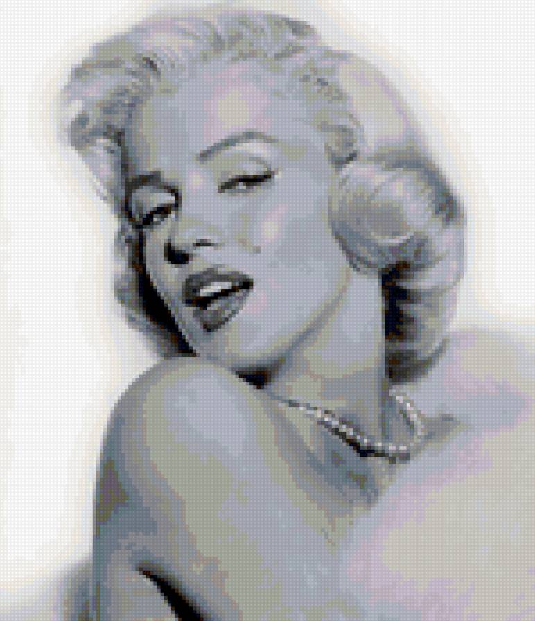 Мэрилин Монро - женщина, актриса, красота, черно-белая картина - предпросмотр